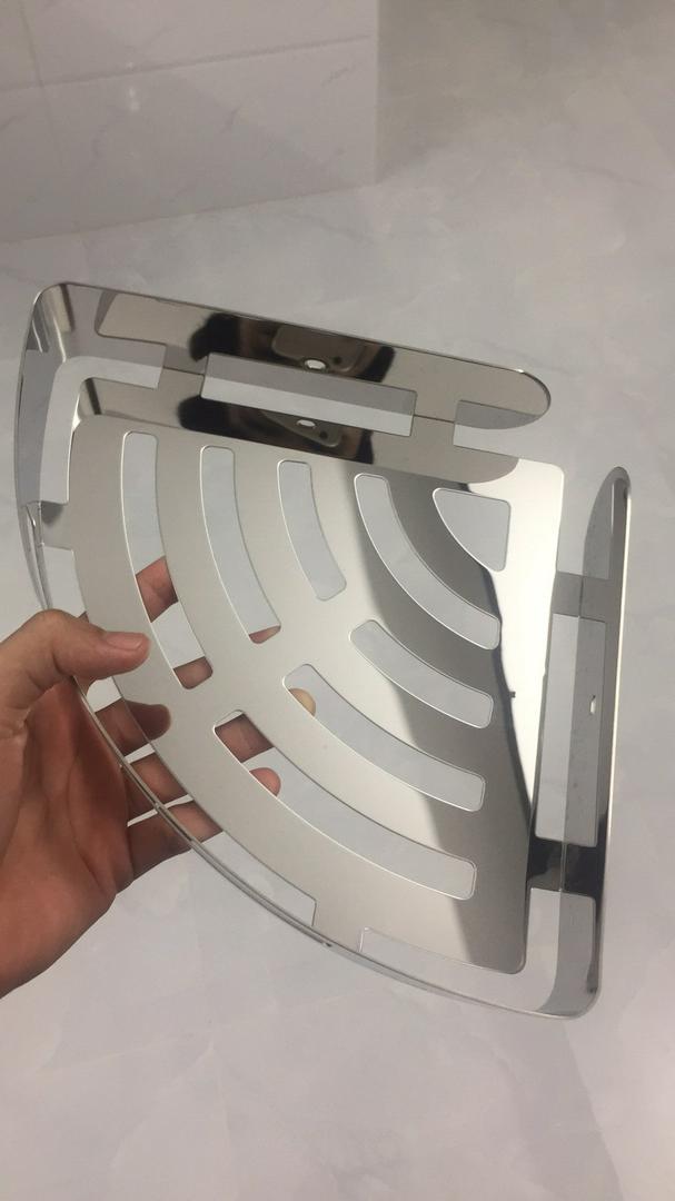 Kệ Góc Dán Tường Inox Hobby Đa Năng - Nội Thất Tiện Lợi Cho Nhà Bếp và Phòng Tắm, Chất Liệu Inox Cao Cấp Siêu Bền