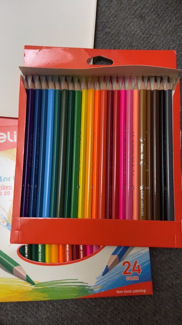 Bút Chì Màu Học Sinh 3 Cạnh Deli - 12/18/24/36 Màu Sắc Tươi Sáng, Dễ Cầm Nắm, Hỗ Trợ Sáng Tạo Cho Trẻ Em