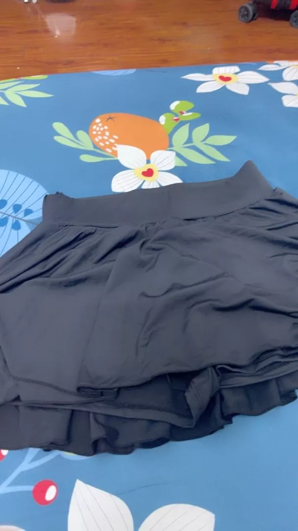 Váy thể thao nữ 2 lớp Amin AM061 - Thể thao co giãn có túi điện thoại, phù hợp tập gym, yoga, thời trang năng động
