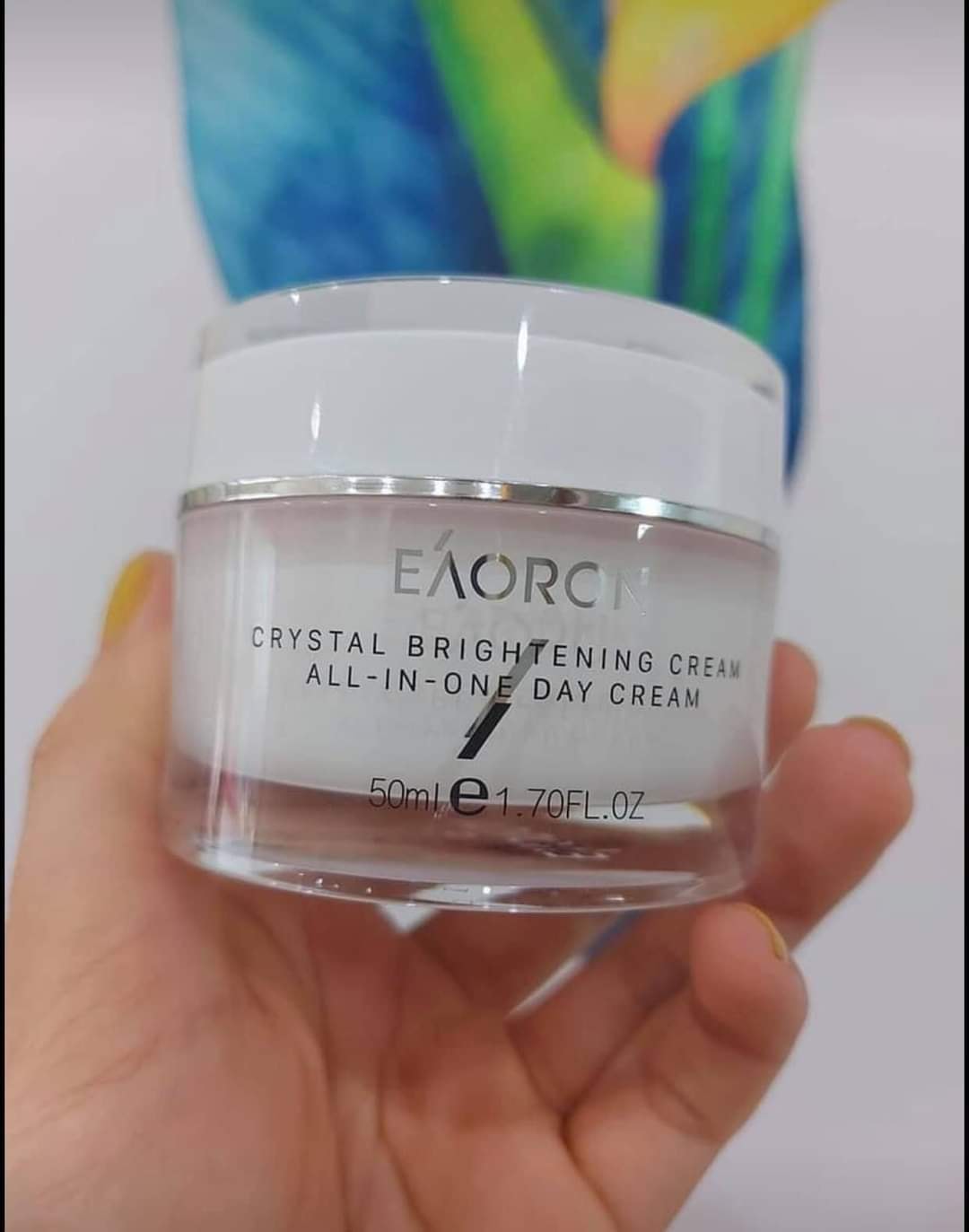 Kem Dưỡng Trắng Da EAORON Crystal White All in One 50ml - Chiết Xuất Mận Kakadu Tự Nhiên, Dưỡng Ẩm và Làm Sáng Da Mặt