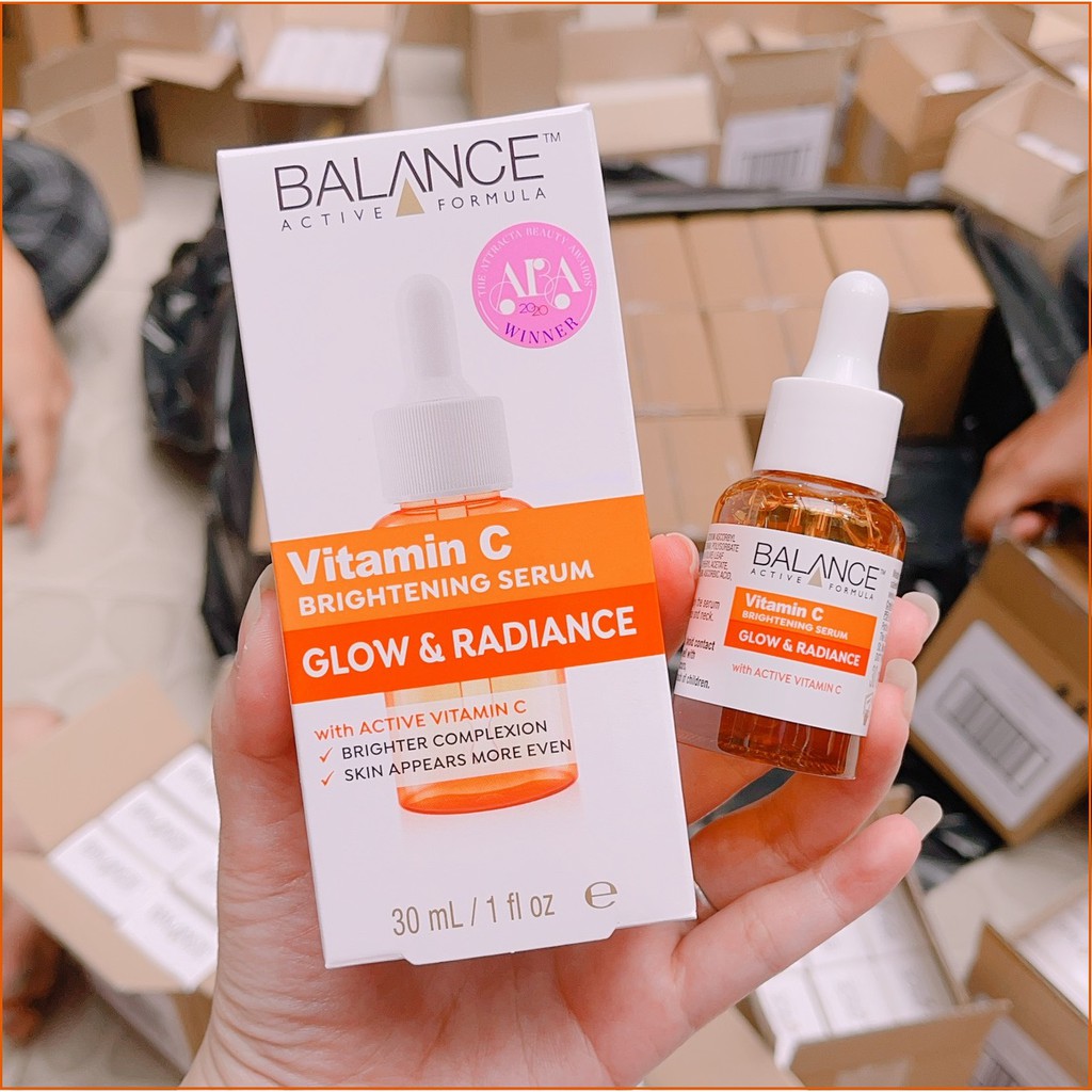 Serum Balance Vitamin C 30ml - Giúp Dưỡng Sáng Da, Mờ Thâm, Chống Oxy Hóa, Phù Hợp Da Mụn và Già Hóa