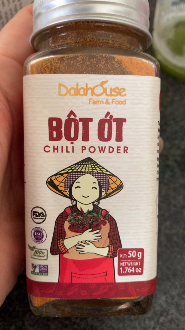 Bột ớt hữu cơ sấy lạnh Dalahouse 50g - Gia vị cay tự nhiên giữ nguyên hương vị và chất dinh dưỡng cho món ăn thêm đậm đà