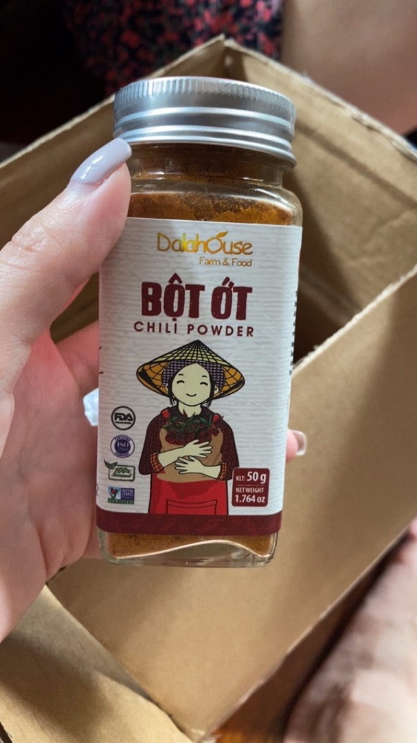 Bột ớt hữu cơ sấy lạnh Dalahouse 50g - Gia vị cay tự nhiên giữ nguyên hương vị và chất dinh dưỡng cho món ăn thêm đậm đà