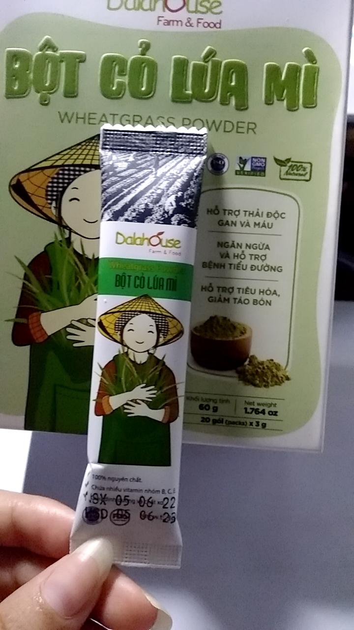 Bột cỏ lúa mì Dalahouse nguyên chất sấy lạnh - Thực phẩm bổ sung dinh dưỡng tăng cường sức khỏe 50g, 60g, 120g