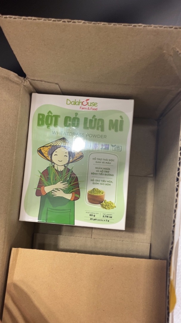 Bột cỏ lúa mì Dalahouse nguyên chất sấy lạnh - Thực phẩm bổ sung dinh dưỡng tăng cường sức khỏe 50g, 60g, 120g