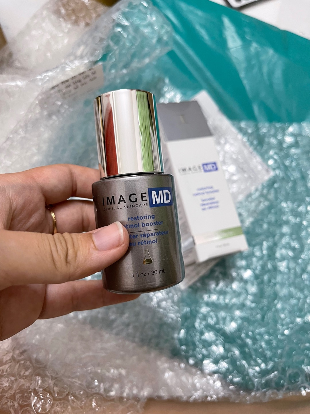 Serum phục hồi trẻ hóa da Image MD Restoring Retinol Booster 30ml - Giảm nếp nhăn, thâm nám, tăng cường collagen, bảo vệ da