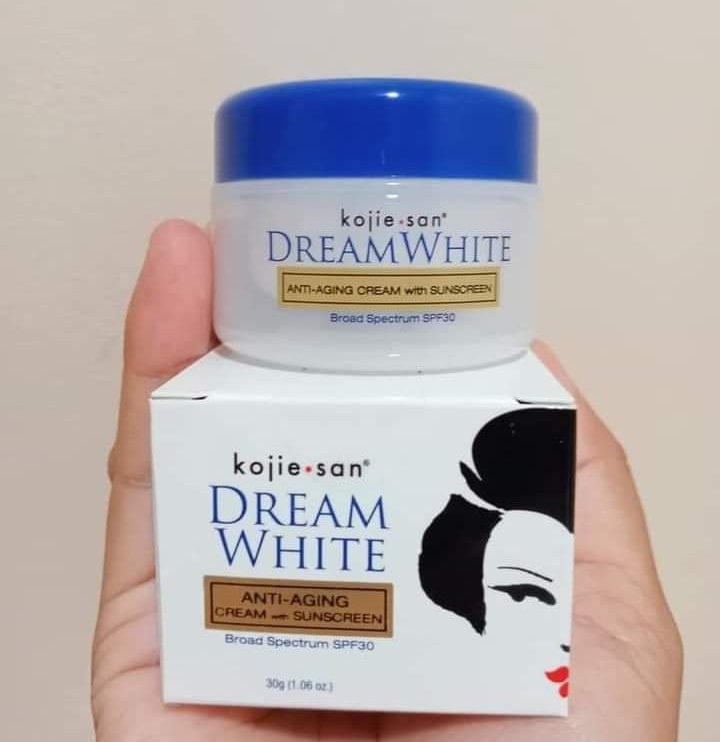 Kem Dưỡng Da Kojie San Dream White - Kem Trẻ Hóa Da Chống Nắng SPF30, Dưỡng Ẩm và Làm Trắng Da Cho Phụ Nữ Trên 30 Tuổi