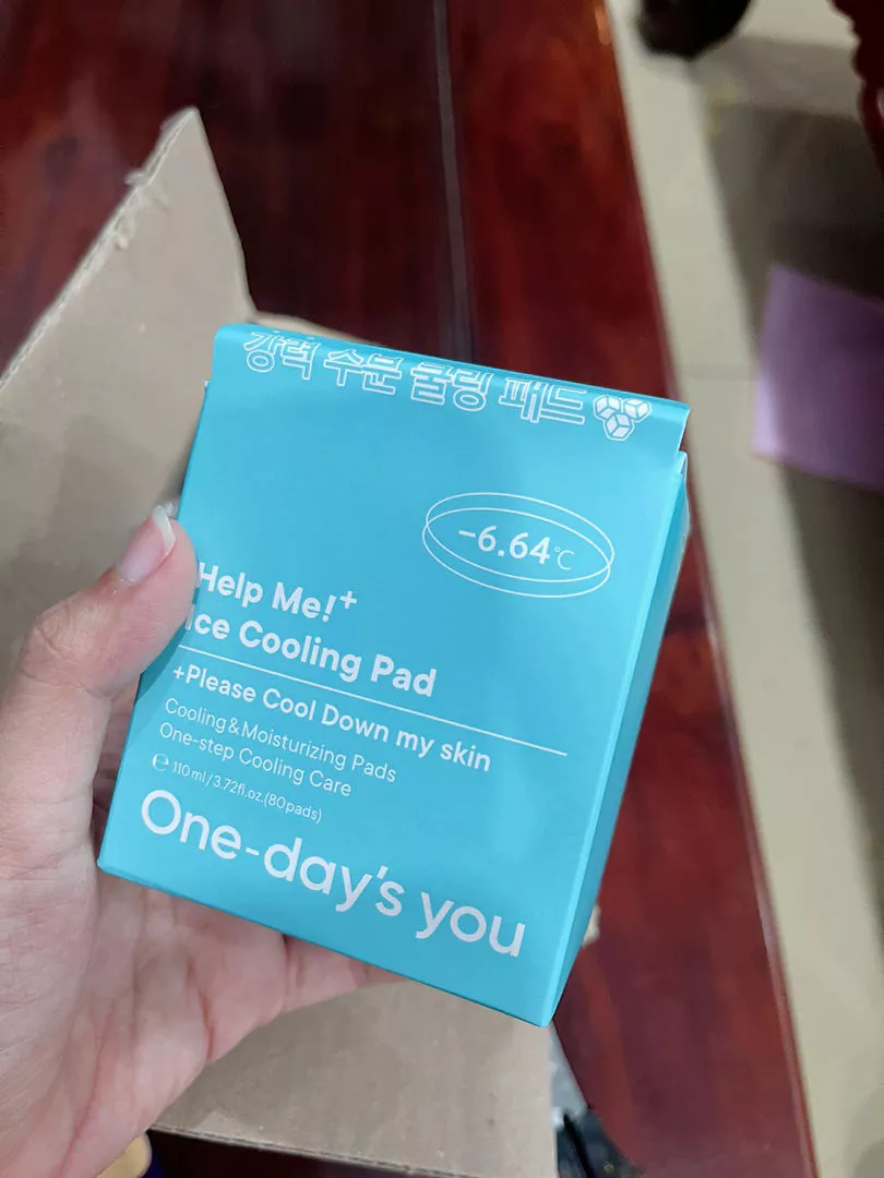 Toner Pad Mát Dịu Da One-day's You Help Me Ice Cooling - Giảm Sưng, Cung Cấp Vitamin, Phù Hợp Với Da Nhạy Cảm, 80 Miếng
