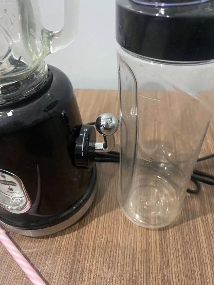 Máy Xay Sinh Tố Mini Bennix BN-86BL 350W - Lưỡi Dao Thép Không Gỉ, Xay Nhuyễn Hoa Quả & Rau Củ, Dung Tích 500ml và 600ml