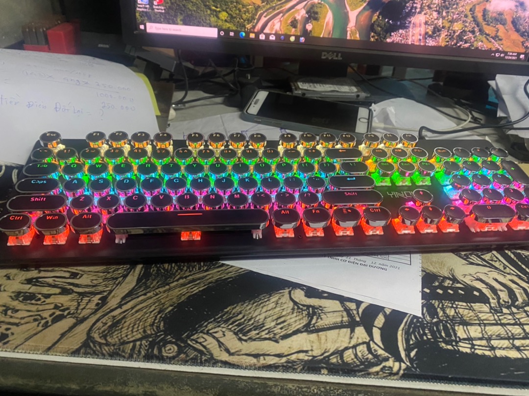 Bàn Phím Cơ Gaming RGB Sidotech Yindiao KZ4 - Đèn LED 8 Chế Độ & Tuổi Thọ 50 Triệu Nhấn - Phụ Kiện Gaming Chất Lượng Cao