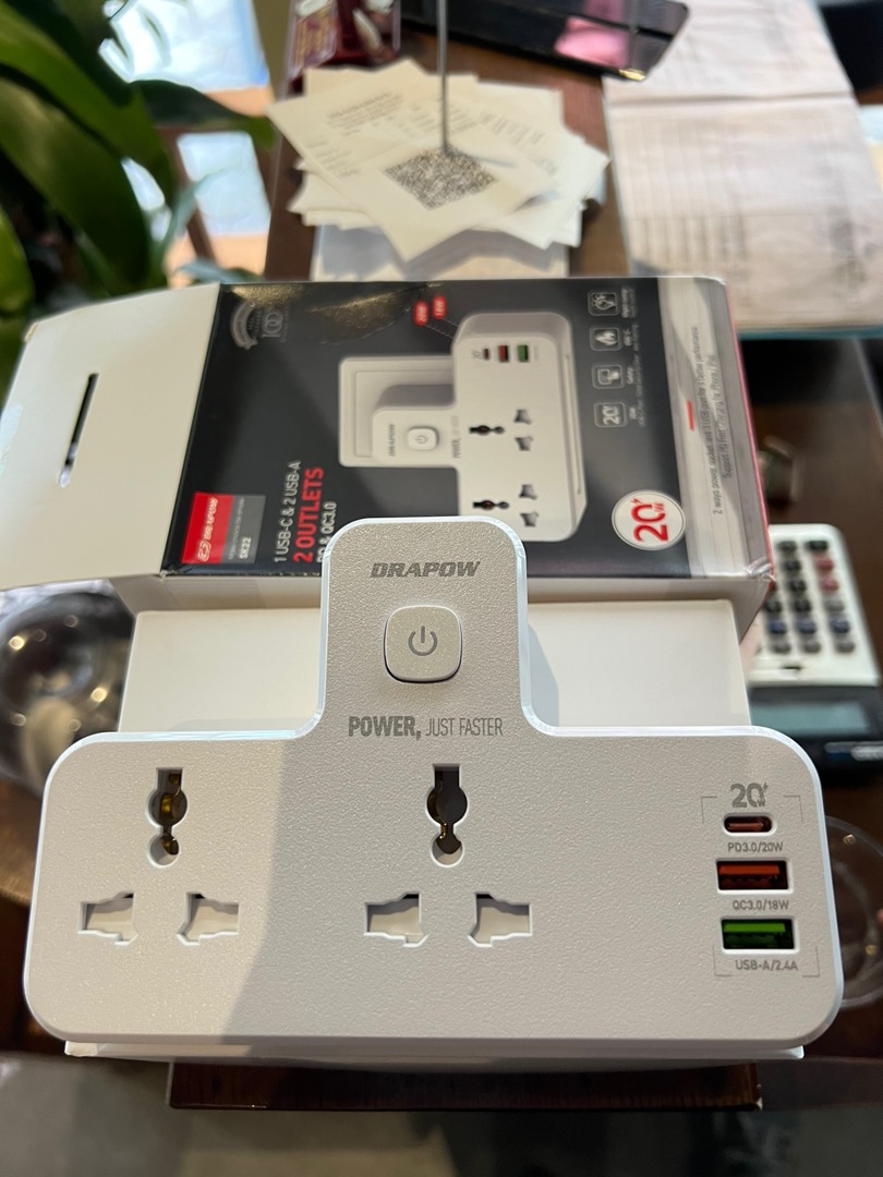 Ổ Điện Thông Minh Drapow SK22 - Sạc Nhanh USB-C 20W PD, Thiết Kế Nhỏ Gọn, Độ Bền Cao, Hỗ Trợ Sạc Nhiều Thiết Bị Đồng Thời