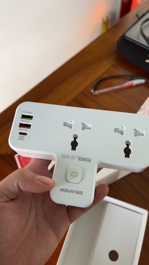Ổ Điện Thông Minh Drapow SK22 - Sạc Nhanh USB-C 20W PD, Thiết Kế Nhỏ Gọn, Độ Bền Cao, Hỗ Trợ Sạc Nhiều Thiết Bị Đồng Thời