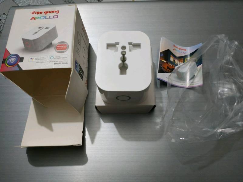 Ổ Cắm Thông Minh Điều Khiển Từ Xa Điện Quang Apollo SP1.1 01 Wifi - Kết Nối Không Dây 2.4GHz, Tương Thích Mọi Chân Cắm, Giải Pháp Tiện Lợi Cho Gia Đình