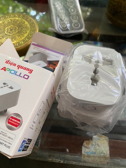 Ổ Cắm Thông Minh Điều Khiển Từ Xa Điện Quang Apollo SP1.1 01 Wifi - Kết Nối Không Dây 2.4GHz, Tương Thích Mọi Chân Cắm, Giải Pháp Tiện Lợi Cho Gia Đình