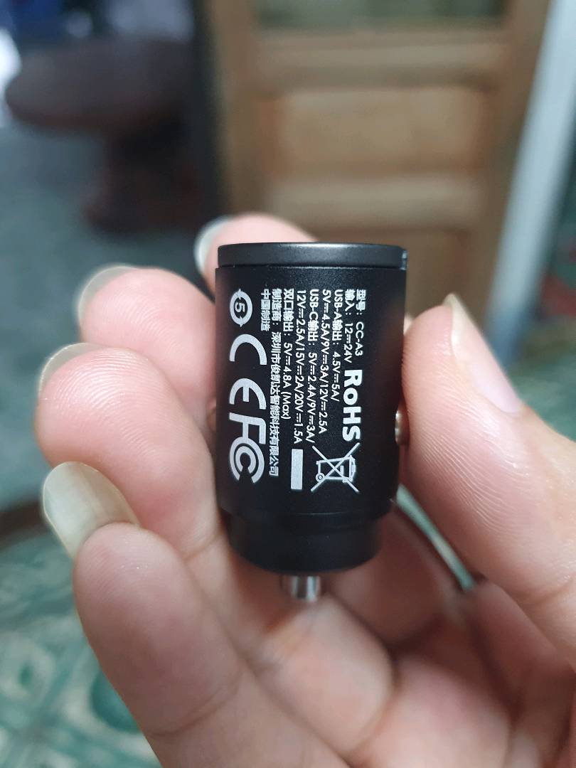 Tẩu Sạc Nhanh Ô Tô 30W Aukey CC-A3 - Công Nghệ PD và QC 3.0, Thiết Kế Siêu Nhỏ Gọn, Chất Lượng Cao, Phù Hợp Với iPhone