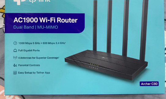 Bộ Phát Wifi Băng Tần Kép AC1900 TP-Link Archer C80 - Tốc Độ 1900Mbps Cho Chơi Game, Xem Video 4K Mượt Mà