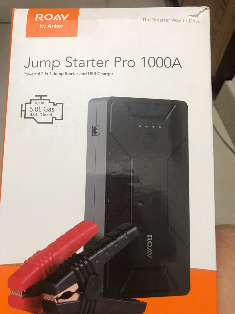 Sạc Dự Phòng Ô Tô Anker Roav Jump Starter Pro 1000A R3130 - Kích Nổ Động Cơ Xăng 6.0L & Diesel 4.0L, Pin 12800mAh, Cổng Sạc Nhanh USB-C