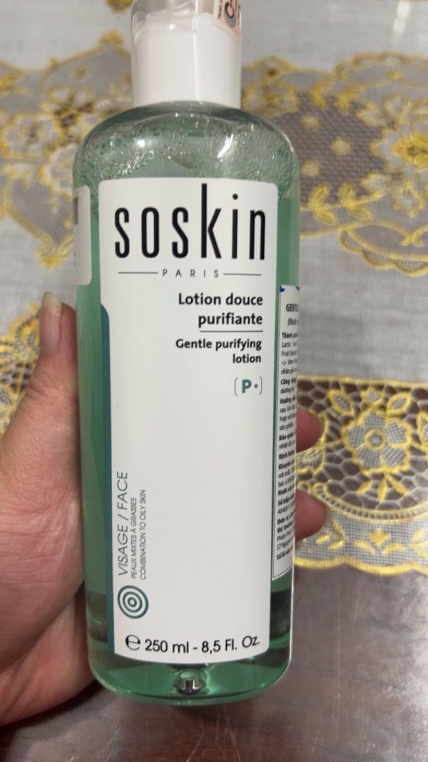 Nước Hoa Hồng Soskin Gentle Purifying Lotion 250ml - Chăm Sóc Da Dầu, Ngăn Ngừa Mụn, Làm Sạch Sâu, Cân Bằng Độ Ẩm