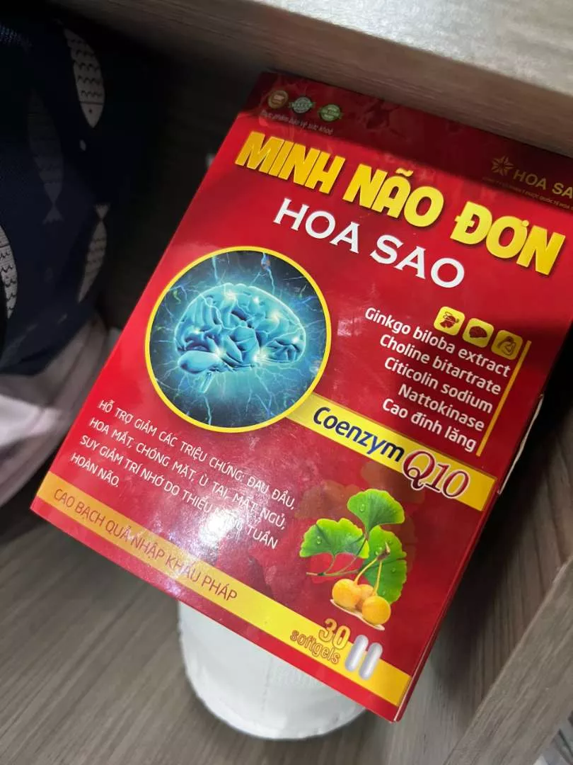 Viên Uống Hỗ Trợ Bổ Não Minh Não Đơn Hoa Sao - Tăng Cường Trí Nhớ, Hỗ Trợ Giảm Đau Đầu, Mất Ngủ - 30 Viên