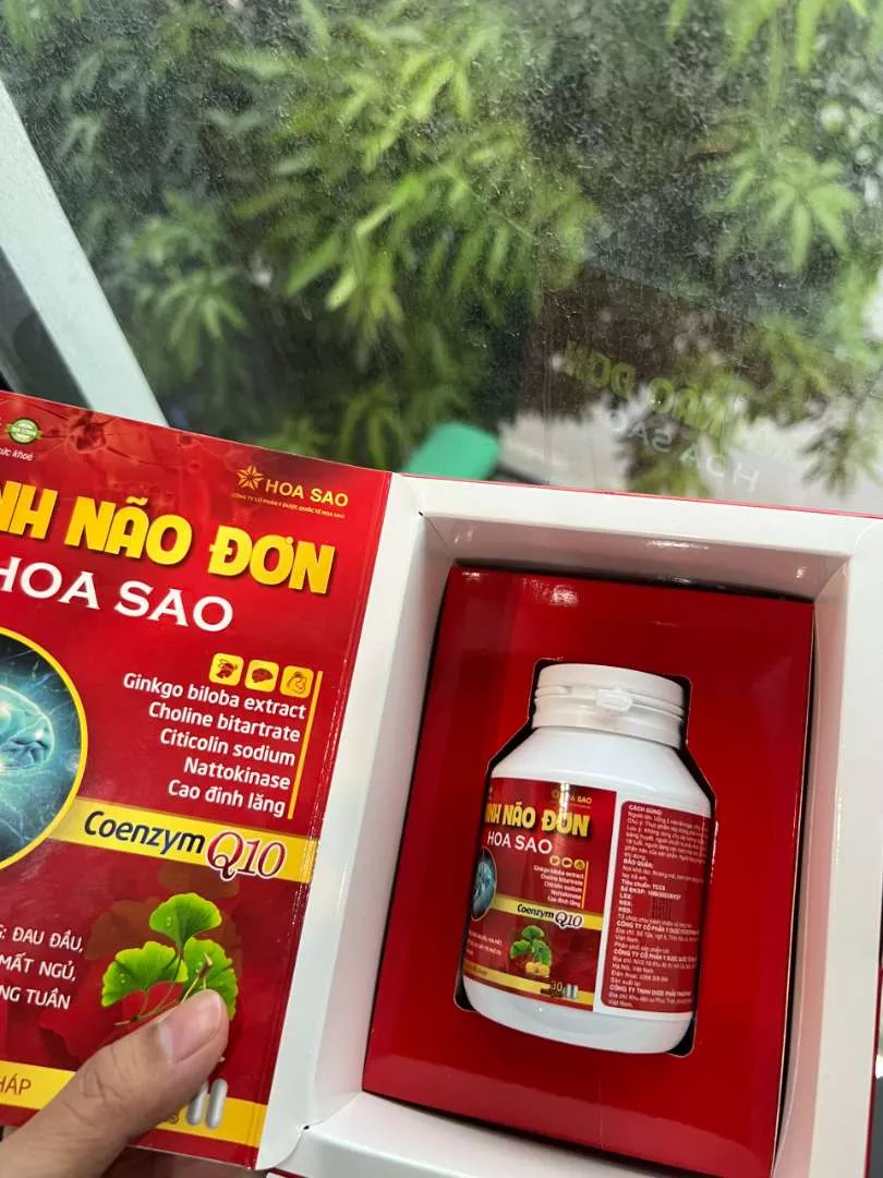 Viên Uống Hỗ Trợ Bổ Não Minh Não Đơn Hoa Sao - Tăng Cường Trí Nhớ, Hỗ Trợ Giảm Đau Đầu, Mất Ngủ - 30 Viên
