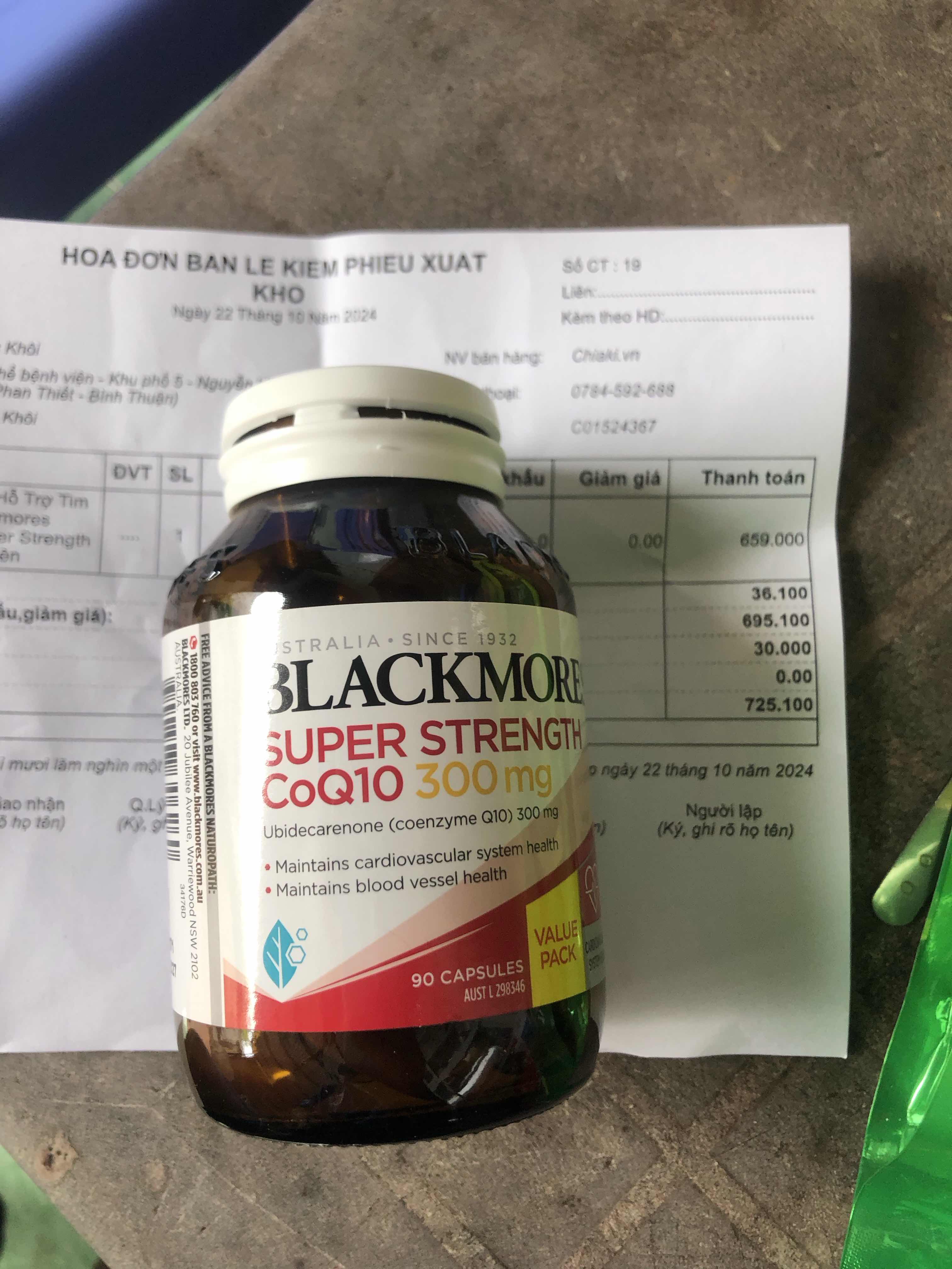 Viên Uống Hỗ Trợ Tim Mạch Blackmores CoQ10 Super Strength 300mg - Tăng Cường Sức Khỏe Tim Mạch, Hỗ Trợ da kém đàn hồi, 30 Viên