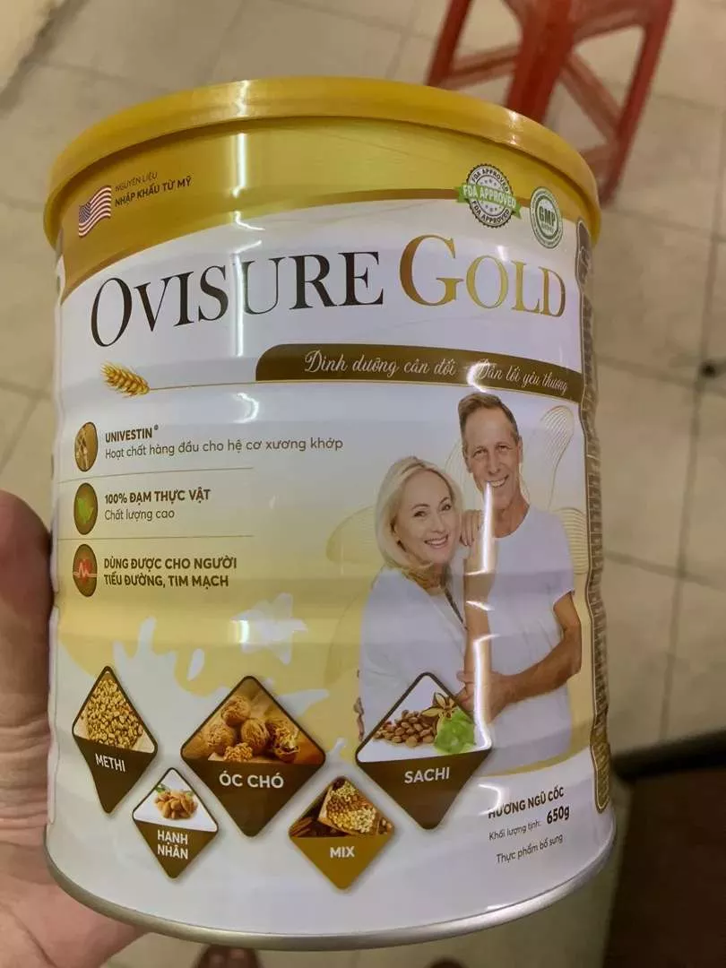 Combo 2 Hộp Ovisure Gold Sữa Hạt Hỗ trợ Xương Khớp