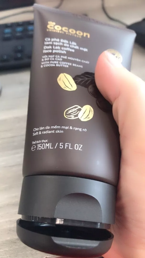 Tẩy Da Chết Mặt Cà Phê Đắk Lắk Cocoon 150ml - Giúp Da Mềm Mại, Sáng Mịn, Thể Dạng Kem Xay Mịn, Không Chứa Hóa Chất Độc Hại