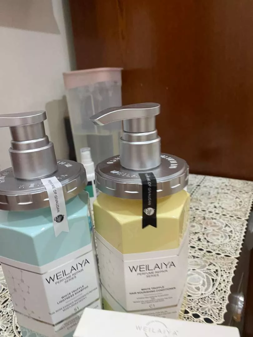 Bộ Dầu Gội Dầu Xả Phục Hồi Đa Tầng Nấm Truffle Weilaiya 900ml - Làm Sạch Tóc Hư Tổn, Dưỡng Ẩm, Hương Sang Trọng, Tóc Mượt Như Salon