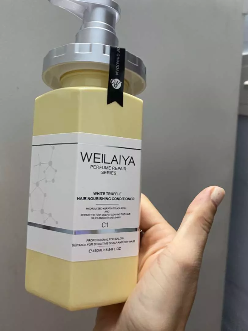 Bộ Dầu Gội Dầu Xả Phục Hồi Đa Tầng Nấm Truffle Weilaiya 900ml - Làm Sạch Tóc Hư Tổn, Dưỡng Ẩm, Hương Sang Trọng, Tóc Mượt Như Salon