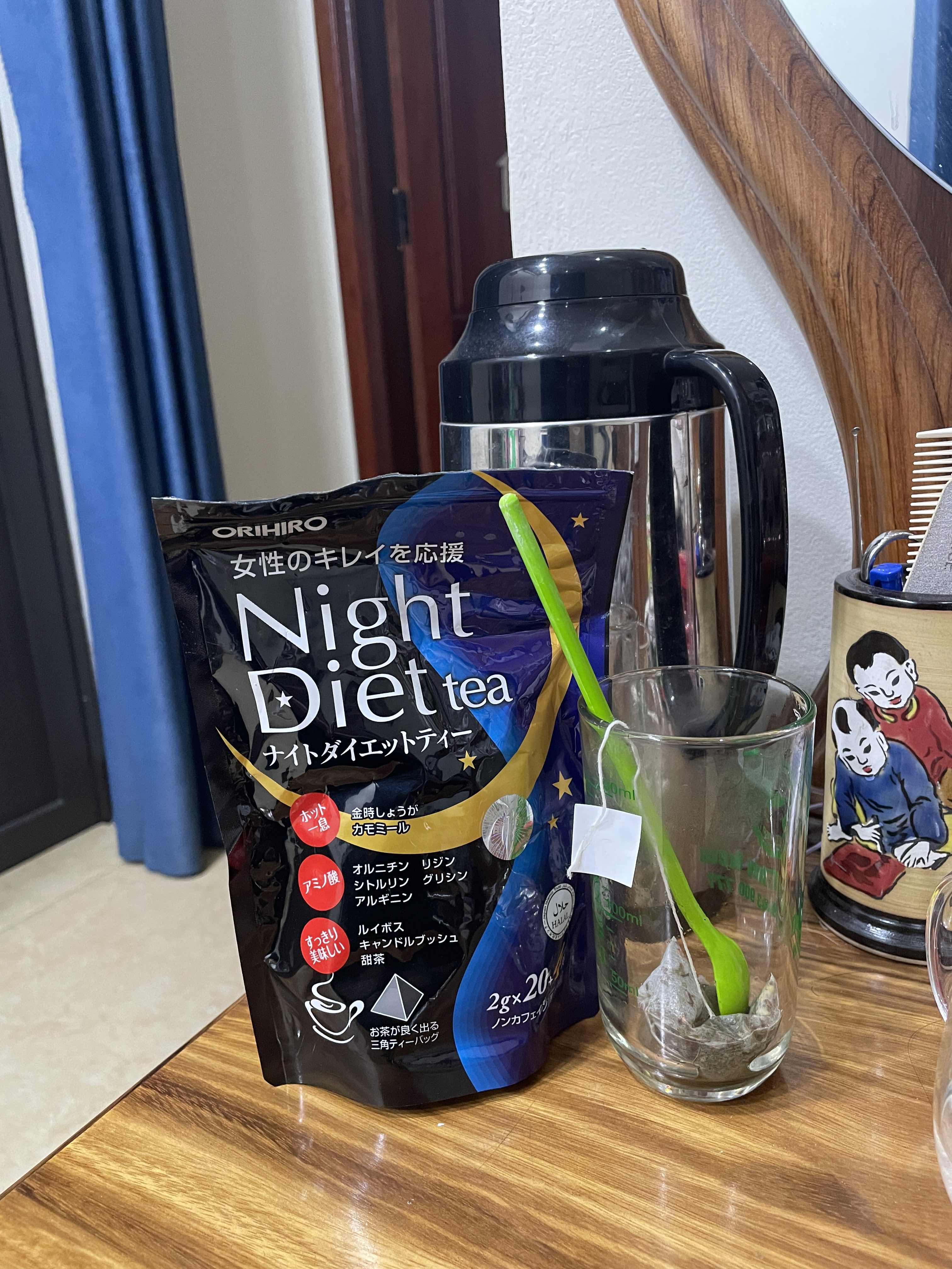Trà Giảm Cân Ban Đêm Orihiro Night Diet Tea Nhật Bản - Hỗ Trợ Thải Độc, Cải Thiện Giấc Ngủ - 20 Gói Gọn Nhẹ, Dễ Dàng Sử Dụng