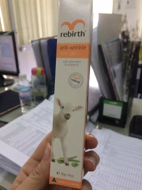 Gel Dưỡng Mắt Rebirth Anti Wrinkle - Cải Thiện Nếp Nhăn & Quầng Thâm Với Chiết Xuất Lô Hội & Vitamin E - Sản Phẩm Dành Cho Da Nhạy Cảm
