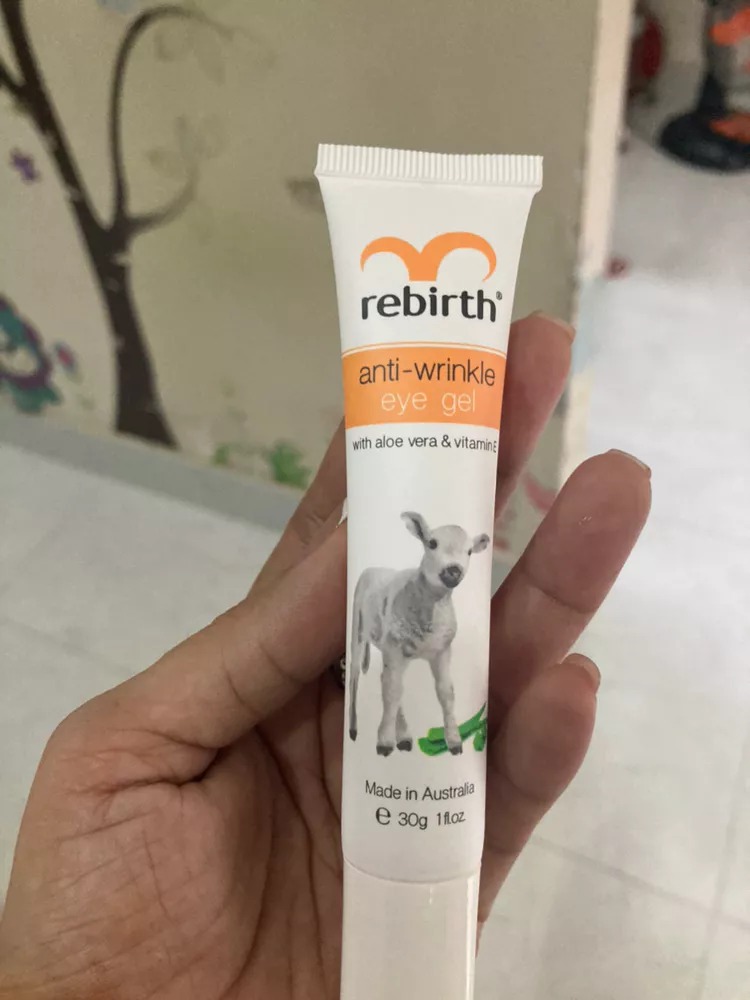 Gel Dưỡng Mắt Rebirth Anti Wrinkle - Cải Thiện Nếp Nhăn & Quầng Thâm Với Chiết Xuất Lô Hội & Vitamin E - Sản Phẩm Dành Cho Da Nhạy Cảm