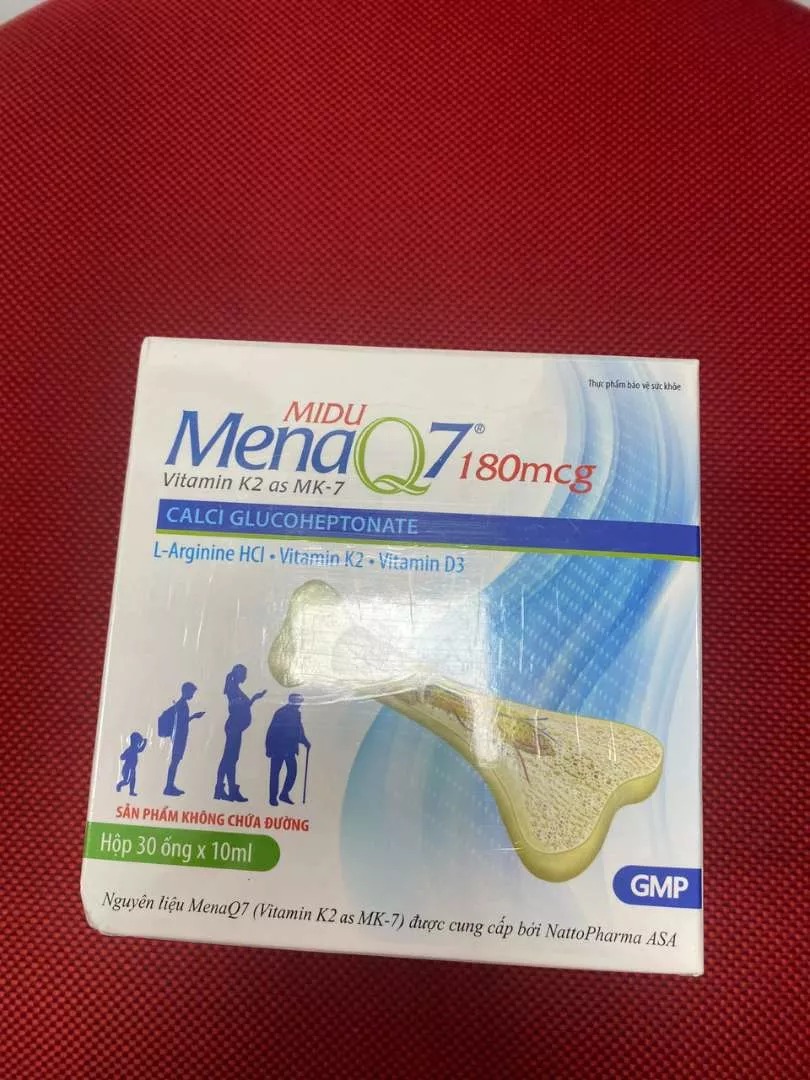 Siro Tăng Chiều Cao Midu MenaQ7 180mcg - Hỗ Trợ Phát Triển Chiều Cao Tối Ưu Cho Trẻ Em Và Người Lớn, Bổ Sung Vitamin K2, Canxi, Vitamin D3