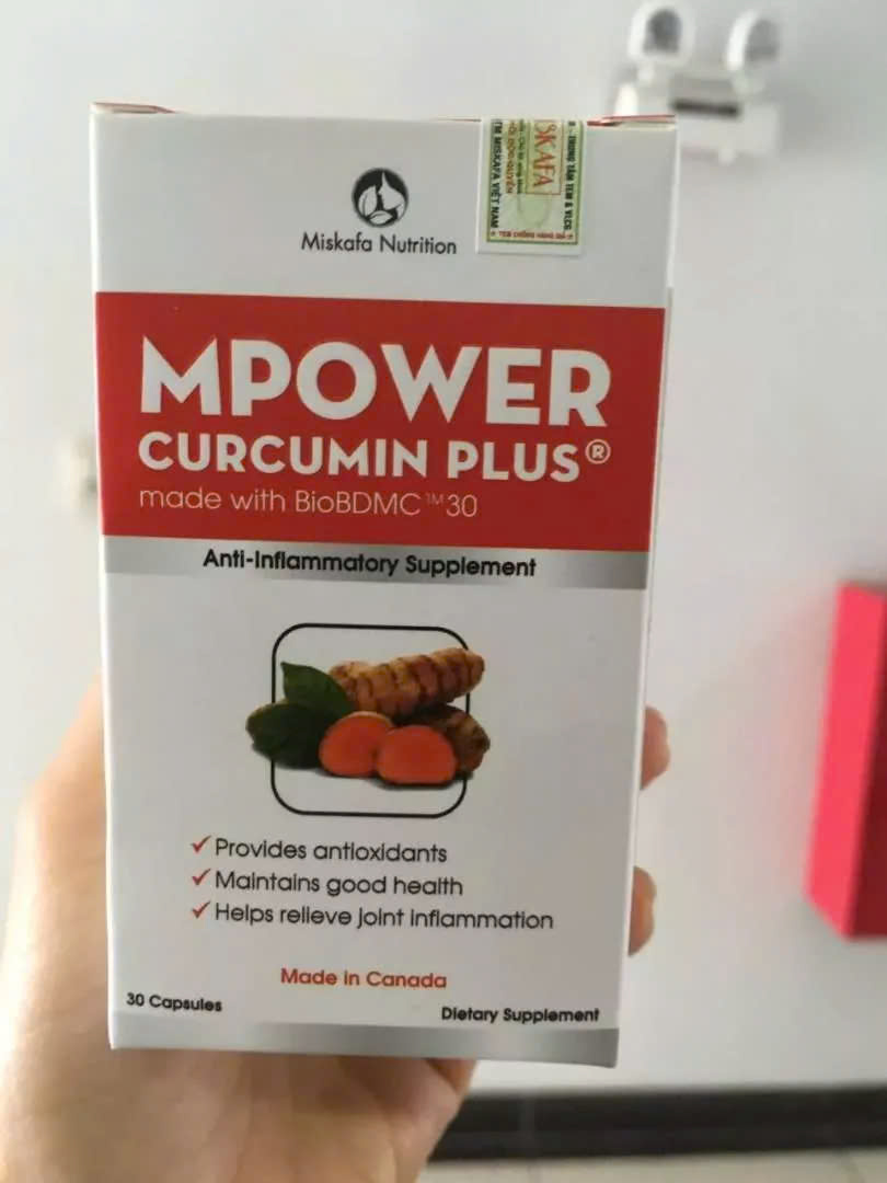 Viên Uống Nghệ Mpower Curcumin Plus - Hỗ Trợ Kháng Viêm, Chống Oxy Hóa Hiệu Quả Cao, Sức Khỏe Dạ Dày, Phục Hồi Nhanh Chóng