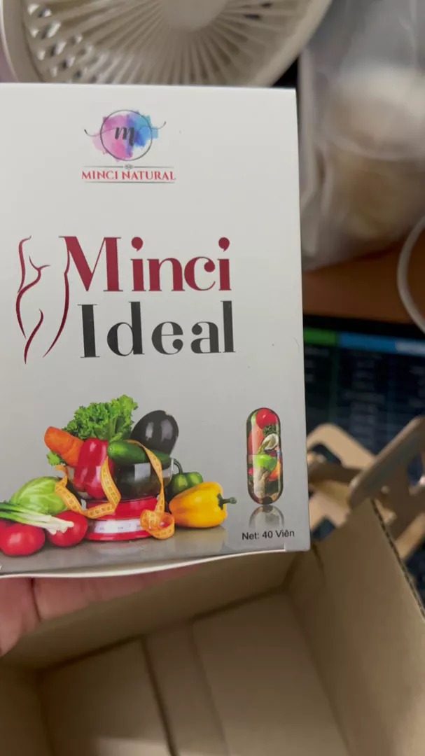 Viên Uống Giảm Cân Minci Ideal - Hỗ Trợ Tăng Chuyển Hóa, Ngăn Mỡ Dư Thừa, Vóc Dáng Thon Thả - Lọ 40 Viên Thiên Nhiên An Toàn