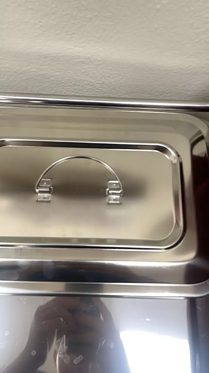 Hộp Đựng Dụng Cụ Y Tế Inox Có Nắp Đậy - Kích Thước 24cm x 16cm x 5cm, Bền Đẹp, Tiện Lợi Cho Spa, Nha Khoa, Thẩm Mỹ Viện