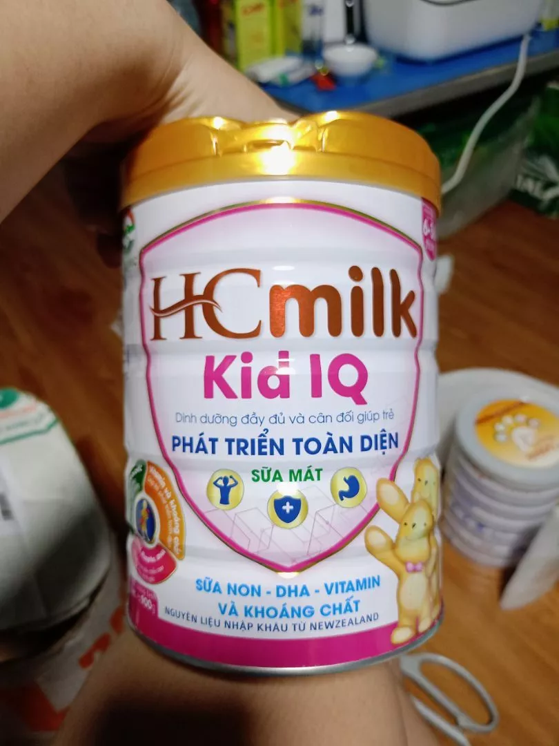 Sữa mát HC Milk Kid IQ - Sữa bột dinh dưỡng cho trẻ từ 6-36 tháng phát triển trí tuệ và thể chất - Hương vị vani thơm ngon