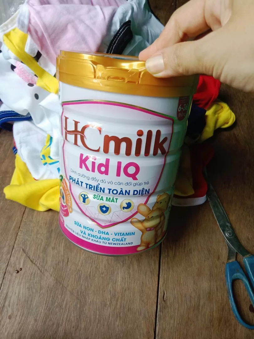 Sữa mát HC Milk Kid IQ - Sữa bột dinh dưỡng cho trẻ từ 6-36 tháng phát triển trí tuệ và thể chất - Hương vị vani thơm ngon