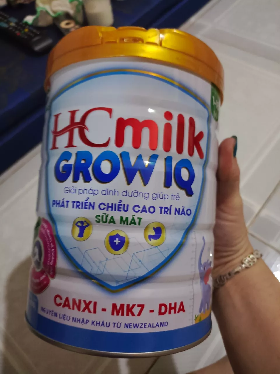 Sữa HC Milk Grow IQ 900g - Hỗ Trợ Phát Triển Chiều Cao và Trí Não cho Bé Từ 1-18 Tuổi, Dinh Dưỡng Bổ Sung Thiết Yếu