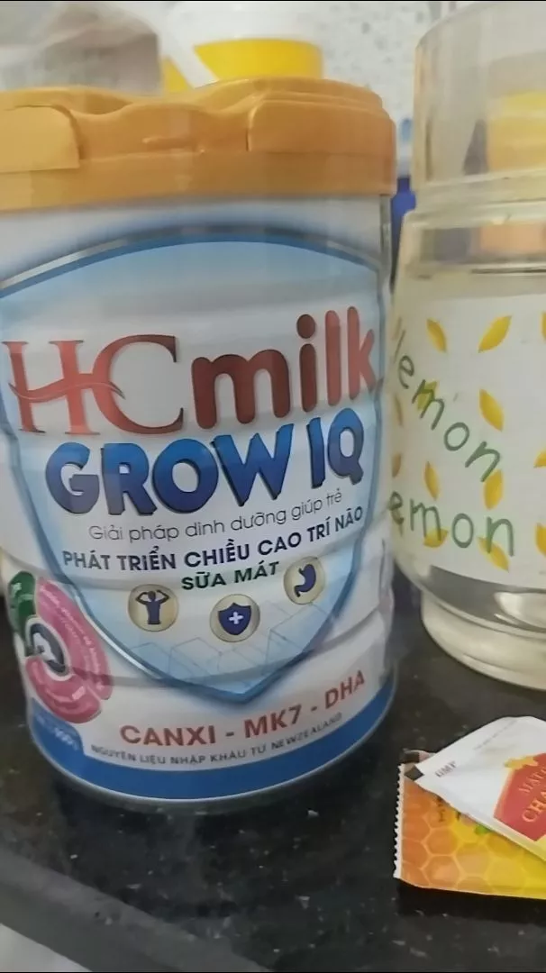 Sữa HC Milk Grow IQ 900g - Hỗ Trợ Phát Triển Chiều Cao và Trí Não cho Bé Từ 1-18 Tuổi, Dinh Dưỡng Bổ Sung Thiết Yếu