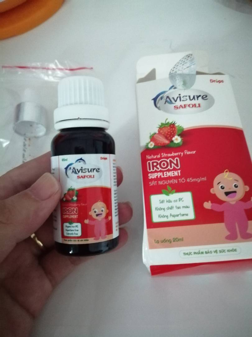 Bộ đôi Sắt canxi cho bé Avisure calkid và Avisure Safoli Drop