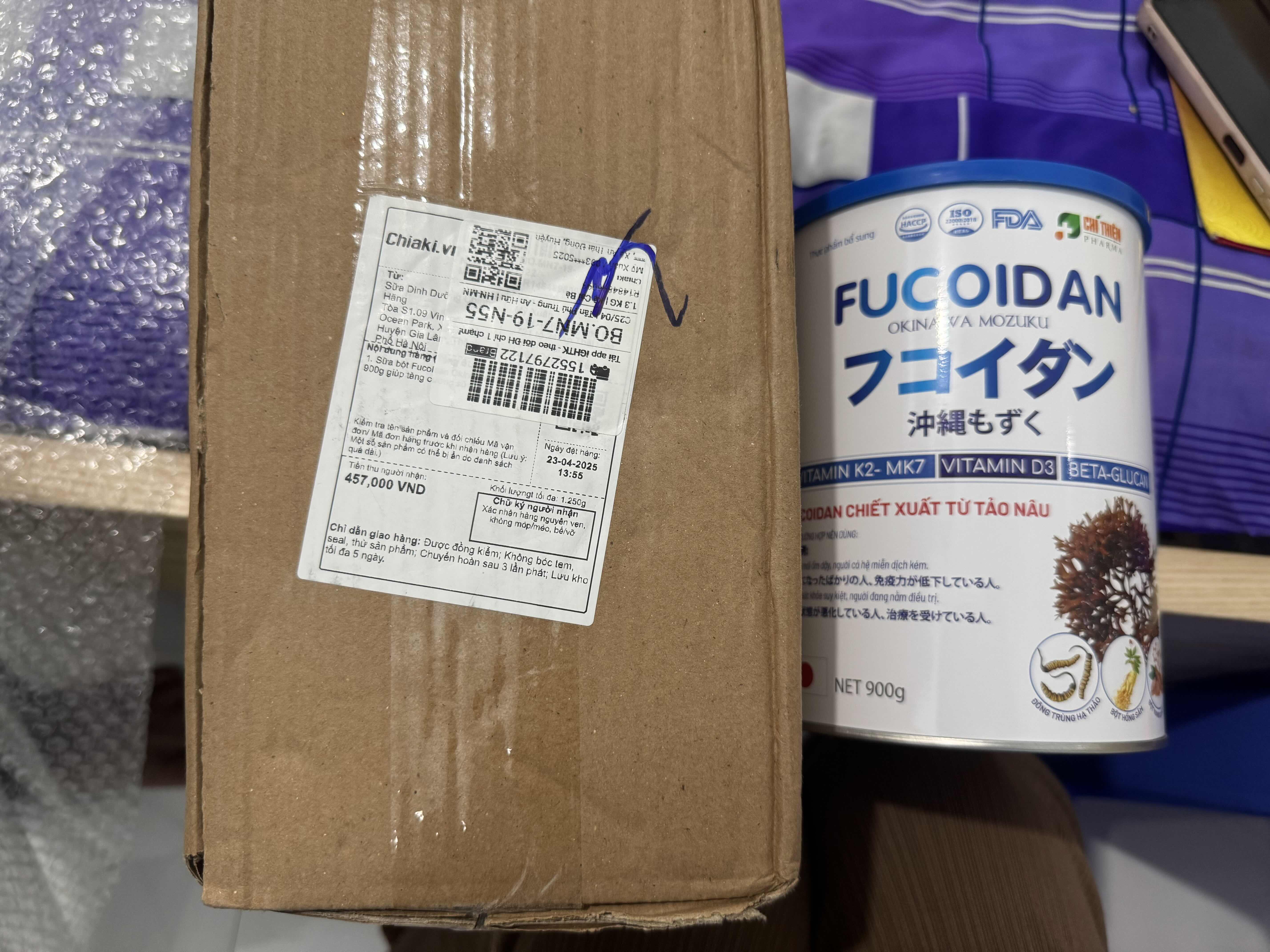 Sữa Bột Fucoidan Mozuku 900g - Tăng Cường Sức Đề Kháng, Giúp Bảo Vệ Sức Khỏe Người Lớn