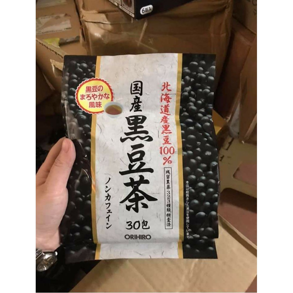 Trà Đậu Đen Orihiro Nhật Bản - Hỗ Trợ Giảm Cân, Làm Đẹp Da và Cải Thiện Sức Khỏe - Gói 30 Túi Lọc Thảo Mộc Tự Nhiên