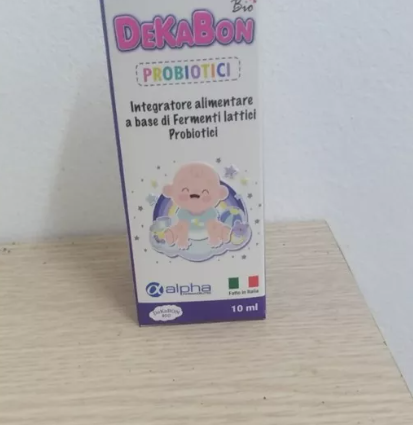 Men vi sinh dạng giọt Dekabon Probiotici 10ml cho trẻ - Hỗ trợ tiêu hóa, tăng cường lợi khuẩn, dễ sử dụng, hương vị thơm ngon