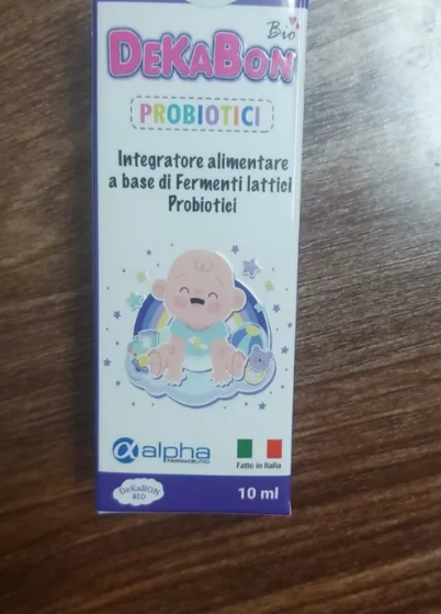 Men vi sinh dạng giọt Dekabon Probiotici 10ml cho trẻ - Hỗ trợ tiêu hóa, tăng cường lợi khuẩn, dễ sử dụng, hương vị thơm ngon