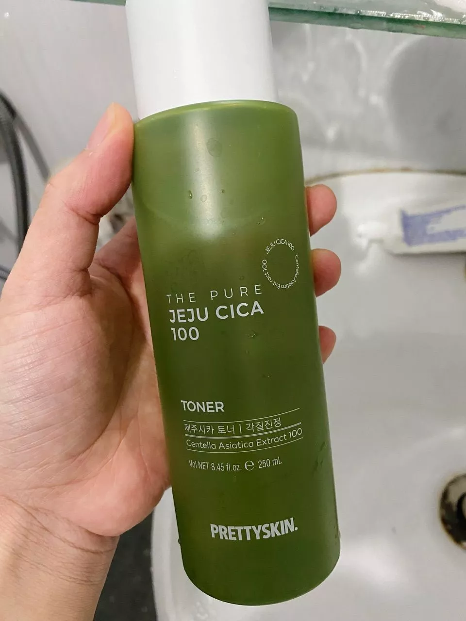 Toner Rau Má Pretty Skin The Pure Jeju Cica 100 - Chiết Xuất Từ Rau Má Thiên Nhiên, Phục Hồi Da Nhạy Cảm, 250ml