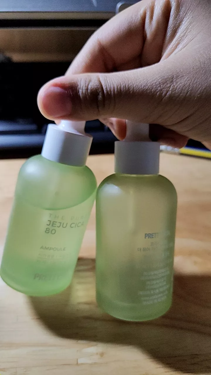 Tinh Chất Rau Má Prettyskin The Pure Jeju Cica 80 Ampoule - Serum Làm Dịu, Kháng Viêm, Tái Tạo Da Cho Làn Da Khỏe Mạnh