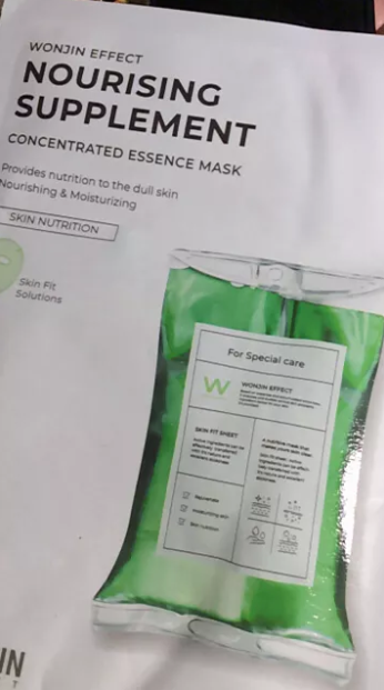 Mặt Nạ Dưỡng Ẩm Căng Bóng Da Wonjin Effect Nourishing Supplement - Công Thức Jelly Co Pep, Hyaluronic Acid, Phục Hồi Da Mịn Màng