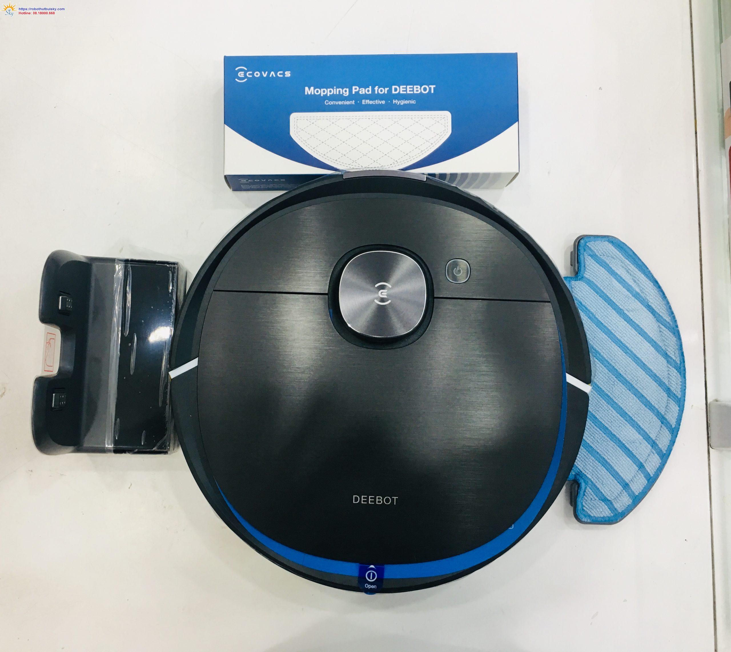 Robot hút bụi Ecovacs Deebot T8 Aivi - Camera AI Thông Minh, Dọn Dẹp Hiệu Quả, Công Nghệ Tiên Tiến, Sạch Sẽ Tự Động