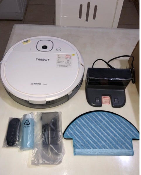 Robot Hút Bụi Ecovacs Deebot DJ35 - Công Nghệ Mắt Thần Thông Minh, Tự Động Vệ Sinh, Điều Khiển Qua App - Dễ Dàng Sử Dụng